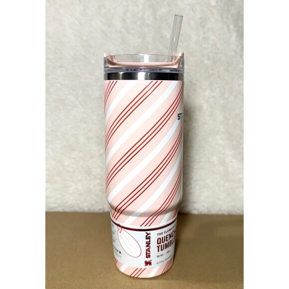 Stanley 30 oz Stainless Steel H2.0 FlowState Quencher Tumbler Strawberry Twist - Picture 5 of 7